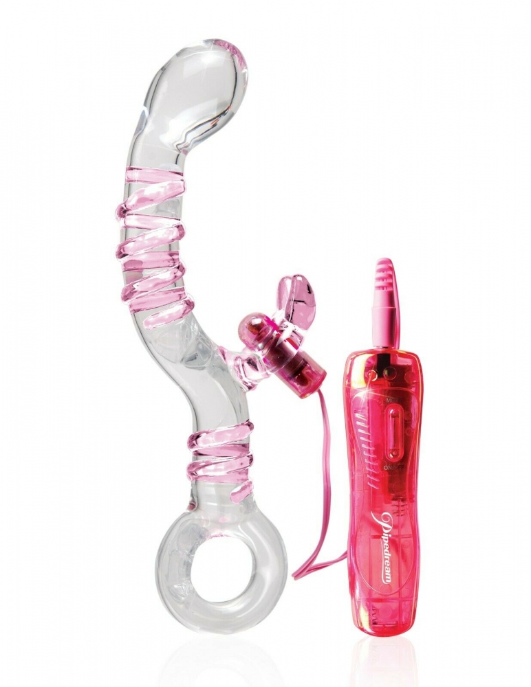 Вибратор для точки G и клитора "Icicles №16" стекло 